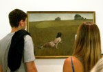 Viewing the painting