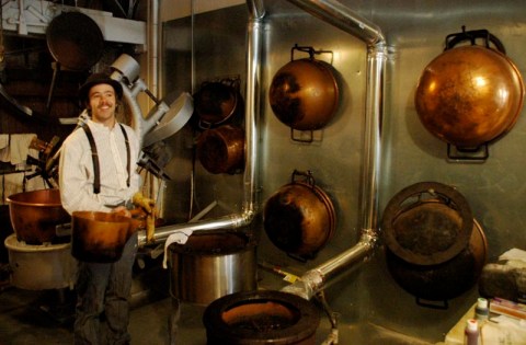 old recipes and copper pots